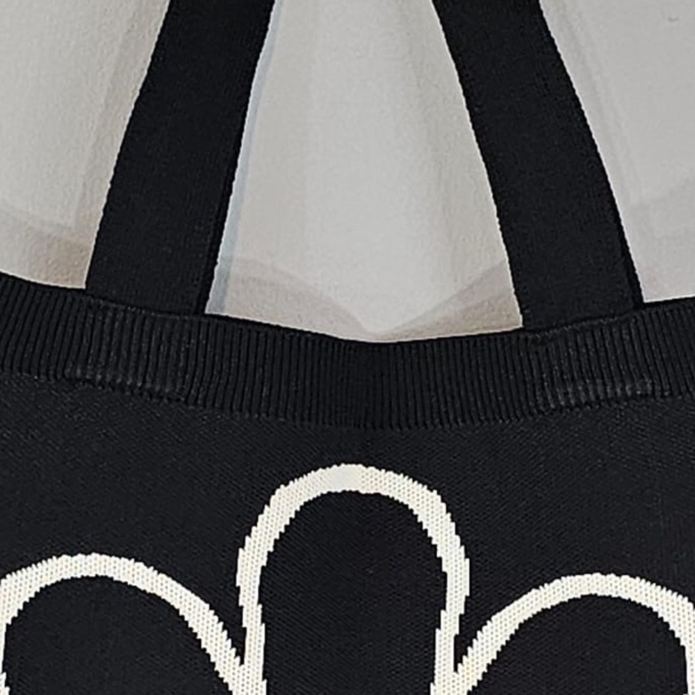 Floral Knit Boho Crochet Tote Bag NWOT - Picture 5 of 5